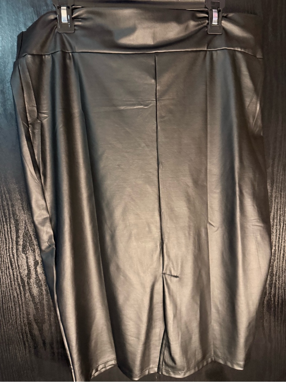 Classic Black Faux Leather women’s  skirt